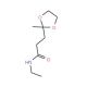 N-Ethyl-(3-(2-methyl-[1,3]dioxolan-2-yl)propionamide (CAS 65960-32-9) - chemical structure image