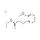 N-ethyl-3,4-dihydro-2H-1,4-benzoxazine-2-carboxamide hydrochloride (CAS 91180-98-2) - chemical structure image