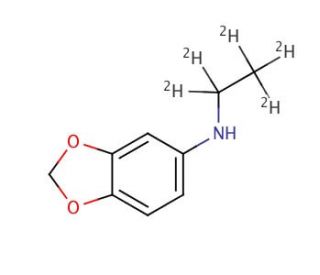 N-Ethyl-3,4-(methylenedioxy)aniline-d5 - chemical structure image