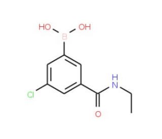 N-Ethyl 3-borono-5-chlorobenzamide (CAS 957120-49-9) - chemical structure image