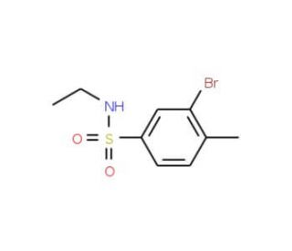 N-Ethyl 3-bromo-4-methylbenzenesulfonamide (CAS 850429-65-1) - chemical structure image