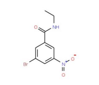 N-Ethyl 3-bromo-5-nitrobenzamide (CAS 929000-30-6) - chemical structure image