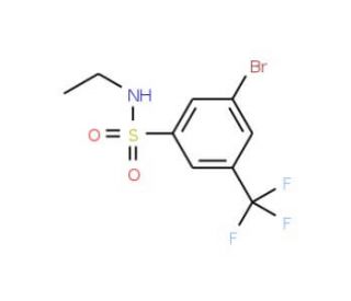 N-Ethyl 3-bromo-5-trifluoromethylbenzenesulfonamide (CAS 951884-79-0) - chemical structure image