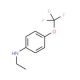 N-Ethyl-4-(trifluoromethoxy)aniline 的分子结构, CAS编号: 175278-20-3 N-Ethyl-4-(trifluoromethoxy)aniline (CAS 175278-20-3) - chemical structure image