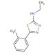 N-Ethyl-5-(2-methylphenyl)-1,3,4-thiadiazol-2-amine (CAS 337310-79-9) - chemical structure image