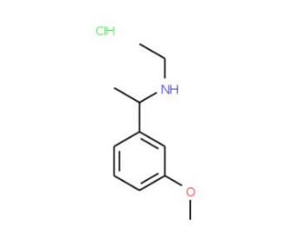 N-ethyl-N-[1-(3-methoxyphenyl)ethyl]amine hydrochloride - chemical structure image