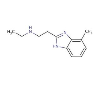 N-Ethyl-N-[2-(4-methyl-1H-benzimidazol-2-yl)ethyl]amine (CAS 915921-47-0) - chemical structure image
