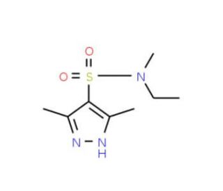 N-ethyl-N,3,5-trimethyl-1H-pyrazole-4-sulfonamide - chemical structure image
