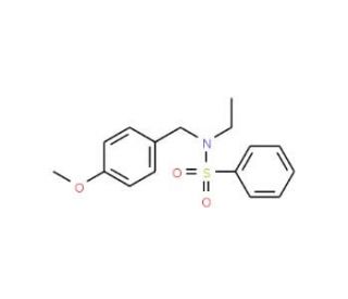 N-Ethyl-N-(4-methoxybenzyl)benzenesulfonamide (CAS 1000339-36-5) - chemical structure image