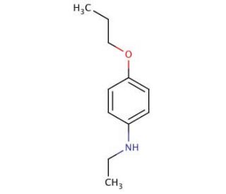 N-Ethyl-N-(4-propoxyphenyl)amine (CAS 59731-93-0) - chemical structure image