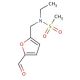 N-Ethyl-N-(5-formyl-furan-2-ylmethyl)-methanesulfonamide (CAS 842974-59-8) - chemical structure image