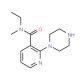 N-Ethyl-N-methyl-2-(1-piperazinyl)nicotinamide (CAS 912761-62-7) - chemical structure image