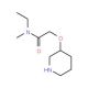 N-Ethyl-N-methyl-2-(3-piperidinyloxy)acetamide - chemical structure image