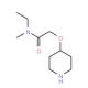 N-Ethyl-N-methyl-2-(4-piperidinyloxy)acetamide - chemical structure image