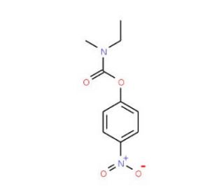N-Ethyl-N-methyl-O-(4-nitrophenyl)carbamate (CAS 90870-20-5) - chemical structure image