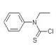 N-Ethyl-N-phenylthiocarbamoyl chloride (CAS 35517-93-2) - chemical structure image