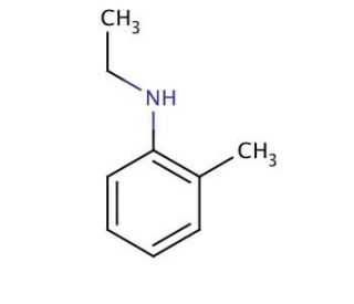 N-Ethyl-o-toluidine (CAS 94-68-8) - chemical structure image