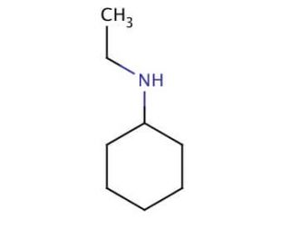 N-Ethylcyclohexylamine (CAS 5459-93-8) - chemical structure image