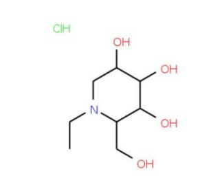 N-Ethyldeoxynojirimycin HCl (CAS 72458-42-5) - chemical structure image