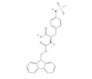 N-Fmoc-4-methanesulfonylamino-L-phenylalanine (CAS 266999-22-8) - chemical structure image