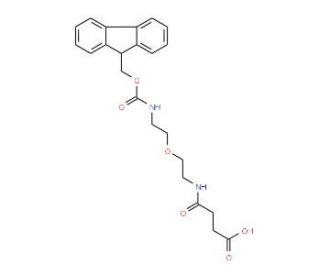 N-(Fmoc-5-amino-3-oxa-pentyl)succinamic acid (CAS 669073-62-5) - chemical structure image