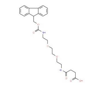 N-(Fmoc-8-amino-3,6-dioxa-octyl)succinamic acid (CAS 613245-91-3) - chemical structure image