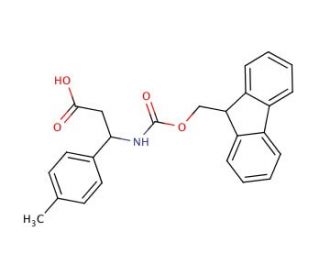N-Fmoc-DL-3-(4-methylphenyl)-3-amino-propionic aicd (CAS 284492-08-6) - chemical structure image