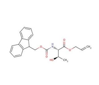 N-Fmoc-L-threonine Allyl Ester (CAS 136523-92-7) - chemical structure image