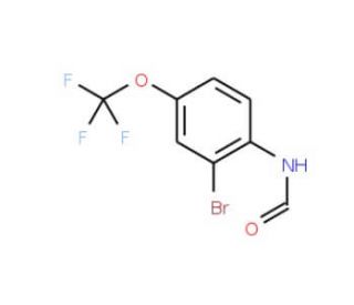 N-Formyl 2-bromo-4-trifluoromethoxyaniline (CAS 941294-53-7) - chemical structure image