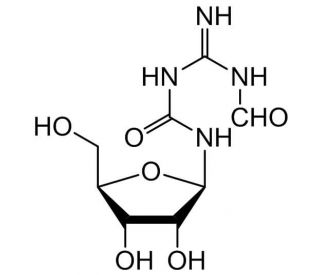 N-(Formyl amidino)-N-&beta;-D-ribofuranosylurea - chemical structure image