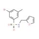 N-(Furan-2-ylmethyl) 3-bromo-5-methylbenzenesulfonamide (CAS 1020252-90-7) - chemical structure image