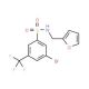 N-(Furan-2-ylmethyl) 3-bromo-5-trifluoromethylbenzenesulfonamide (CAS 951884-84-7) - chemical structure image