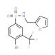 N-(Furan-2-ylmethyl) 4-bromo-3-trifluoromethylbenzenesulfonamide (CAS 1020252-97-4) - chemical structure image