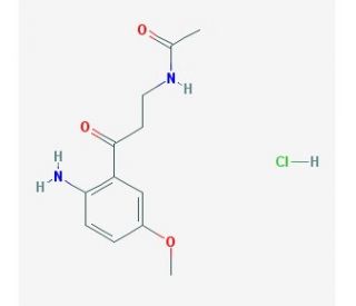 N-&gamma;-Acetyl-5-methoxykynurenamine Hydrochloride (CAS 1215711-91-3) - chemical structure image