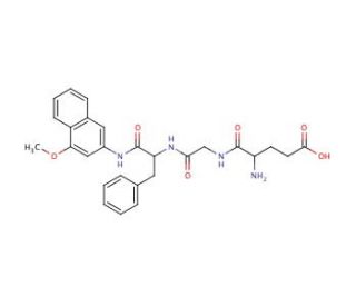 N-Glutaryl-Gly-Phe-4-methoxy-&beta;-naphthylamide (CAS 100940-58-7) - chemical structure image