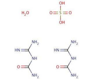 N-Guanylurea sulfate salt (CAS 207300-86-5) - chemical structure image