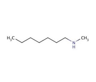 N-Heptylmethylamine (CAS 36343-05-2) - chemical structure image