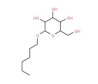 n-Hexyl-β-D-glucopyranoside (CAS 59080-45-4) - chemical structure image