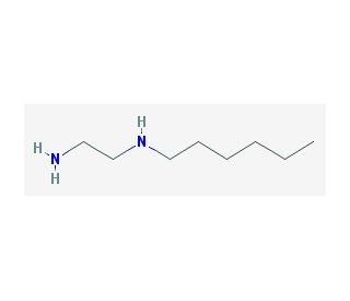 N-Hexylethylenediamine (CAS 7261-70-3) - chemical structure image