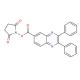 N-Hydroxysuccinimidyl-2,3-diphenylquinoxaline-6-carboxylate (CAS 887406-55-5) - chemical structure image
