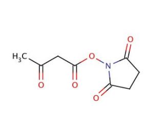 N-Hydroxysuccinimidyl acetoacetate (CAS 139549-71-6) - chemical structure image