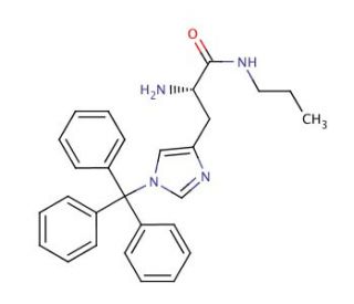 N(im)-Trityl-L-histidine-propylamide (CAS 171176-63-9) - chemical structure image