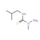 N-isobutyl-1-methylhydrazinecarbothioamide - chemical structure image