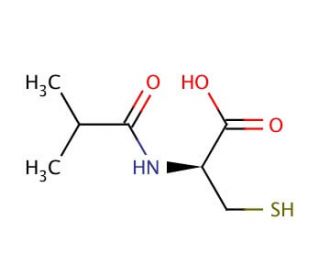 N-Isobutyryl-D-cysteine (CAS 124529-07-3) - chemical structure image