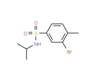 N-Isopropyl 3-bromo-4-methylbenzenesulfonamide (CAS 850429-66-2) - chemical structure image