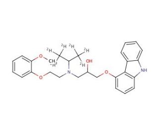 N-Isopropyl Carvedilol-d6 - chemical structure image