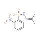 N-Isopropylidene-N′-2-nitrobenzenesulfonyl hydrazine (CAS 6655-27-2) - chemical structure image