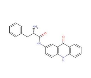 N-(L-Phenylalanyl)-2-aminoacridone (CAS 352525-09-8) - chemical structure image