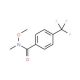N-Methoxy-N-methyl-4-(trifluoromethyl)-benzenecarboxamide (CAS 116332-61-7) - chemical structure image