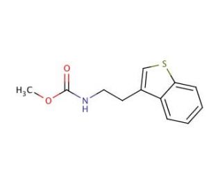 N-Methoxycarbonyl-2-(thianaphthen-3-yl)-ethylamine - chemical structure image